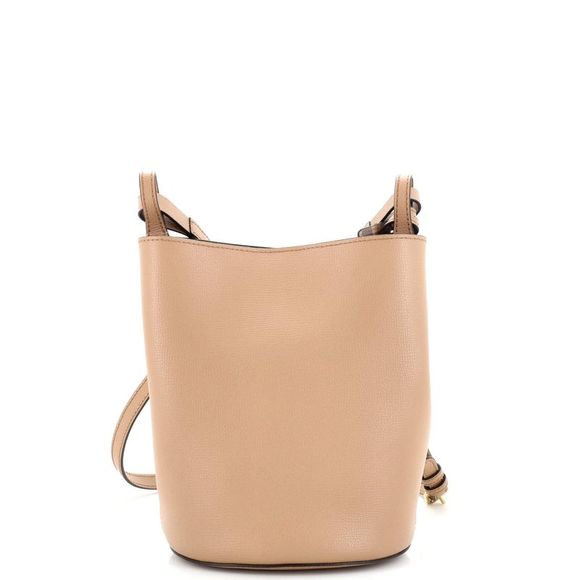 Burberry Lorne Bucket Bag Leather Small Neutral - Picture 3 of 6